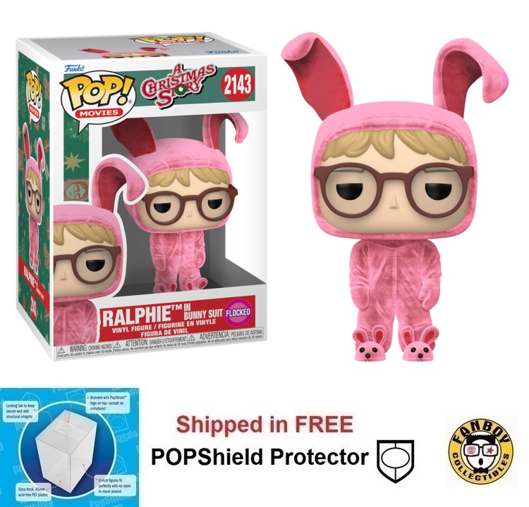 Funko POP Movies A Christmas Story Ralphie in Bunny Suit #2143 Flocked
